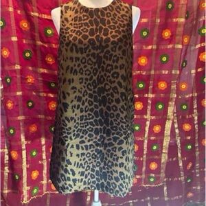 Tuckernuck Leopard Print Marlowe Shift Dress Sleeveless